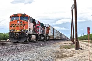 BNSF Parked Outside Bakersfield. 
