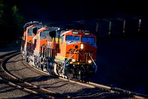 BNSF 3697 Coal Train in Marshall Canyon