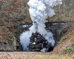 Steamin' Out of Brush Tunnel