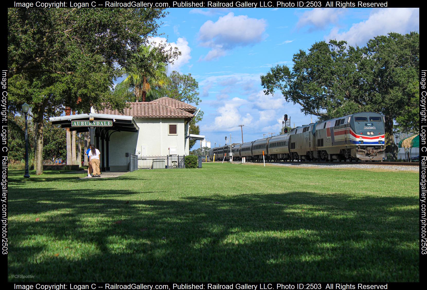 AMTK 160 AMTK 205 is a class P42DC and  is pictured in Aurburndale, Florida, United States.  This was taken along the Auburndale Subdivision on the Amtrak. Photo Copyright: Logan C uploaded to Railroad Gallery on 11/27/2023. This photograph of AMTK 160 AMTK 205 was taken on Saturday, November 18, 2023. All Rights Reserved. 