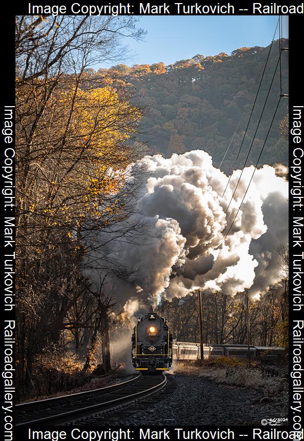 RDG 2102 is a class T-1 and  is pictured in Molino, Pennsylvania, USA.  This was taken along the Black Oak Curve on the Reading Company. Photo Copyright: Mark Turkovich uploaded to Railroad Gallery on 03/05/2024. This photograph of RDG 2102 was taken on Saturday, October 29, 2022. All Rights Reserved. 