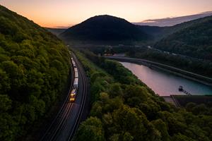 Photograph of a trains