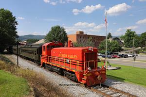 Lehigh Valley 126 at Roaring Spring Depot