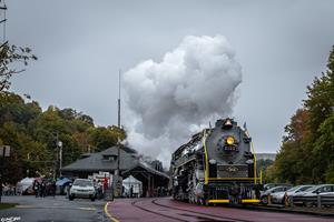 Gloomy Jim Thorpe Arrival