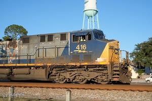 CSXT 416 leading at Folkston, GA