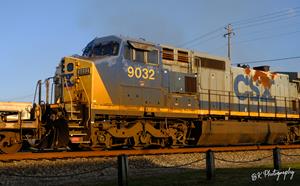 CSXT 9032 trailing at Folkston, GA