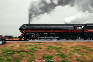 N&W 611 at Speed