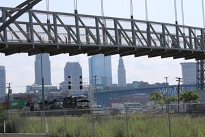 NS passes downtown Cleveland 