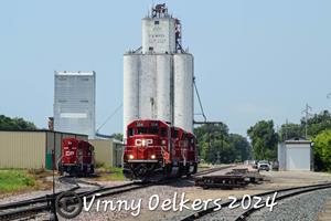 CP 5041 East CPKC K42-26 power to the Depot Spencer Iowa