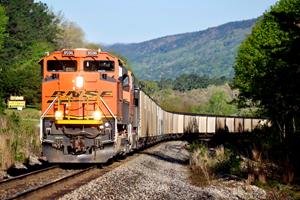 BNSF 8596 South Coal Train at Rich Mountain