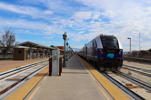 Bakersfield Amtrak Station with 2103 SC-44