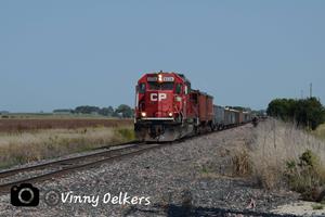 CP 6236 West Rock train at Spencer Iowa 