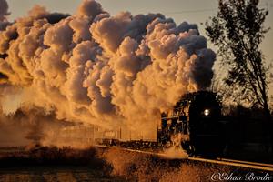 Steamin at Sunrise