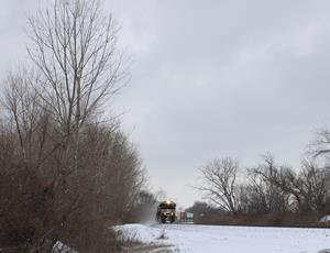 NS Train in the Snow 