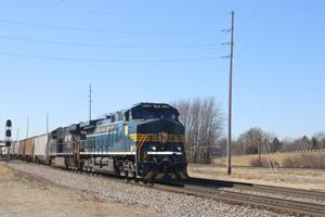 NS 4851 arrives in Bellevue, Ohio.