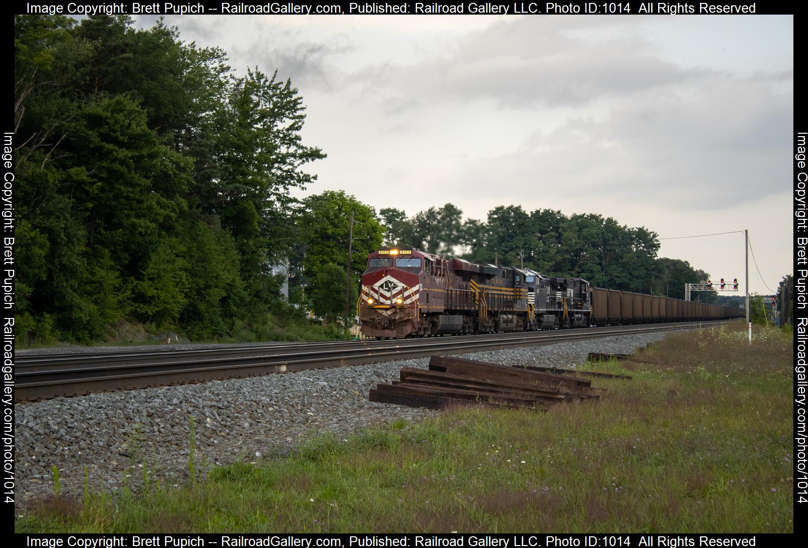 NS 8104 NS 8100 NS 4352 NS 4393 is a class ES44AC and  is pictured in Cresson, Pennsylvania, United States.  This was taken along the Pittsburgh Line on the Norfolk Southern. Photo Copyright: Brett Pupich uploaded to Railroad Gallery on 04/30/2023. This photograph of NS 8104 NS 8100 NS 4352 NS 4393 was taken on Friday, August 07, 2020. All Rights Reserved. 