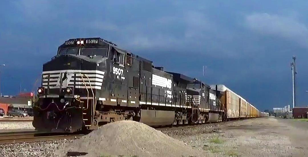 NS 9507 is a class GE C44-9W (Dash 9-44CW) and  is pictured in Centralia, Illinois, USA.  This was taken along the NS Southern West district on the Norfolk Southern. Photo Copyright: Blaise Lambert uploaded to Railroad Gallery on 05/01/2023. This photograph of NS 9507 was taken on Saturday, June 29, 2019. All Rights Reserved. 