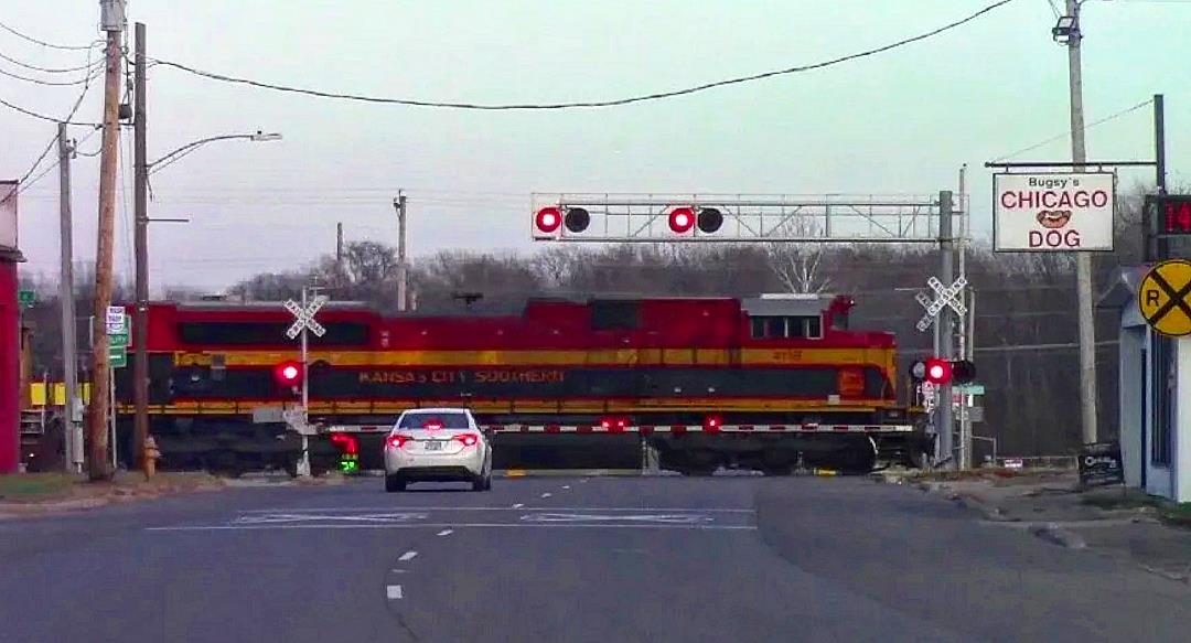 KCS 4118 is a class EMD SD70ACe and  is pictured in Mount Vernon, Illinois, USA.  This was taken along the UP Mount Vernon subdivision on the Kansas City Southern Railway. Photo Copyright: Blaise Lambert uploaded to Railroad Gallery on 05/01/2023. This photograph of KCS 4118 was taken on Sunday, December 04, 2022. All Rights Reserved. 