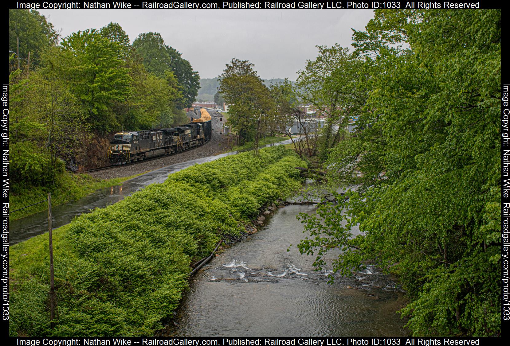 NS 4152 is a class AC44C6M and  is pictured in Old Fort, NC, North Carolina, United States.  This was taken along the Asheville District  on the Norfolk Southern. Photo Copyright: Nathan Wike uploaded to Railroad Gallery on 05/04/2023. This photograph of NS 4152 was taken on Thursday, April 27, 2023. All Rights Reserved. 