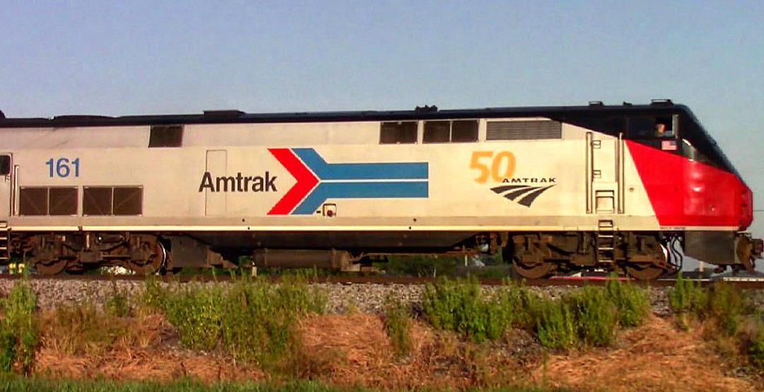 AMTK 161 is a class GE P42DC and  is pictured in Irvington, Illinois, USA.  This was taken along the CN Centralia subdivision on the Amtrak. Photo Copyright: Blaise Lambert uploaded to Railroad Gallery on 05/07/2023. This photograph of AMTK 161 was taken on Thursday, August 18, 2022. All Rights Reserved. 