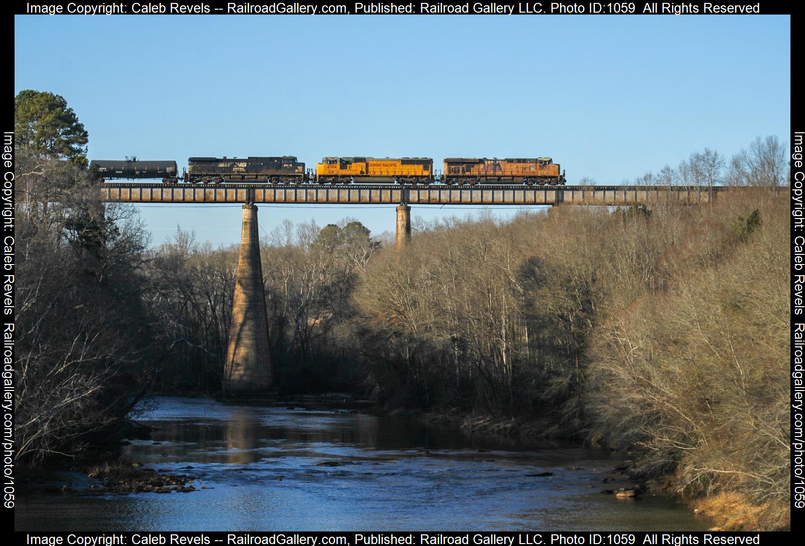 UP 5252 is a class GE C45ACCTE and  is pictured in Converse, South Carolina, USA.  This was taken along the Norfolk Southern Charlotte District  on the Norfolk Southern. Photo Copyright: Caleb Revels uploaded to Railroad Gallery on 05/11/2023. This photograph of UP 5252 was taken on Tuesday, December 27, 2022. All Rights Reserved. 