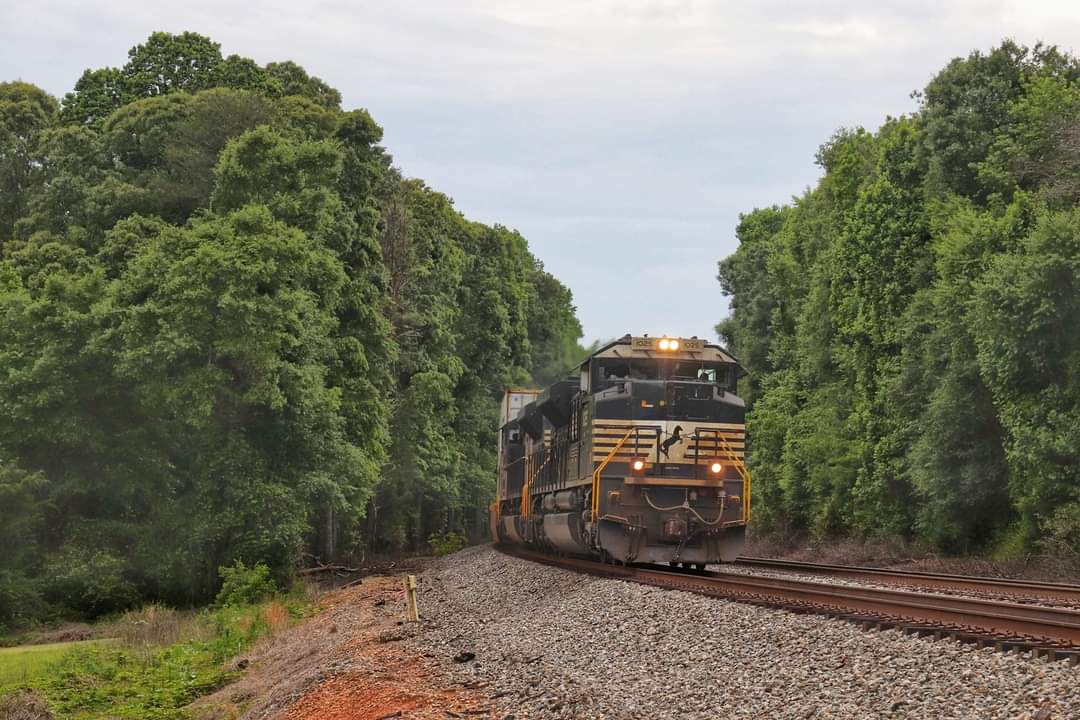NS 1025 is a class EMD SD70ACe and  is pictured in Spartanburg , South Carolina, USA.  This was taken along the Piedmont Division/Charlotte District  on the Norfolk Southern. Photo Copyright: Jaden Howard  uploaded to Railroad Gallery on 05/12/2023. This photograph of NS 1025 was taken on Thursday, May 11, 2023. All Rights Reserved. 