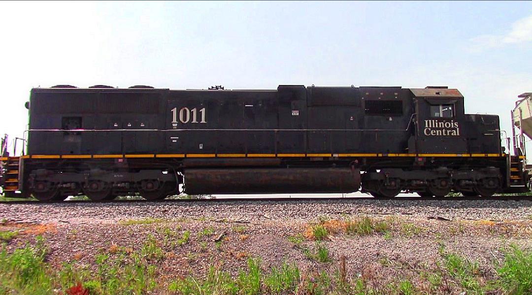 IC 1011 is a class EMD SD70 and  is pictured in Irvington, Illinois, USA.  This was taken along the CN Centralia subdivision on the Illinois Central Railroad. Photo Copyright: Blaise Lambert uploaded to Railroad Gallery on 06/13/2023. This photograph of IC 1011 was taken on Saturday, June 10, 2023. All Rights Reserved. 