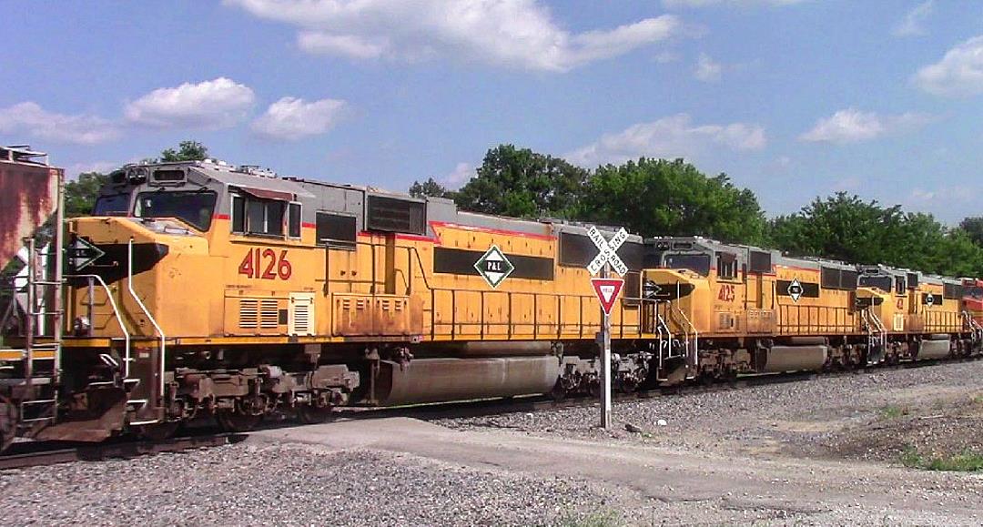 PAL 4126 is a class EMD SD70M and  is pictured in Woodlawn, Illinois, USA.  This was taken along the BNSF Beardstown subdivision on the Paducah and Louisville Railway. Photo Copyright: Blaise Lambert uploaded to Railroad Gallery on 06/20/2023. This photograph of PAL 4126 was taken on Tuesday, June 20, 2023. All Rights Reserved. 