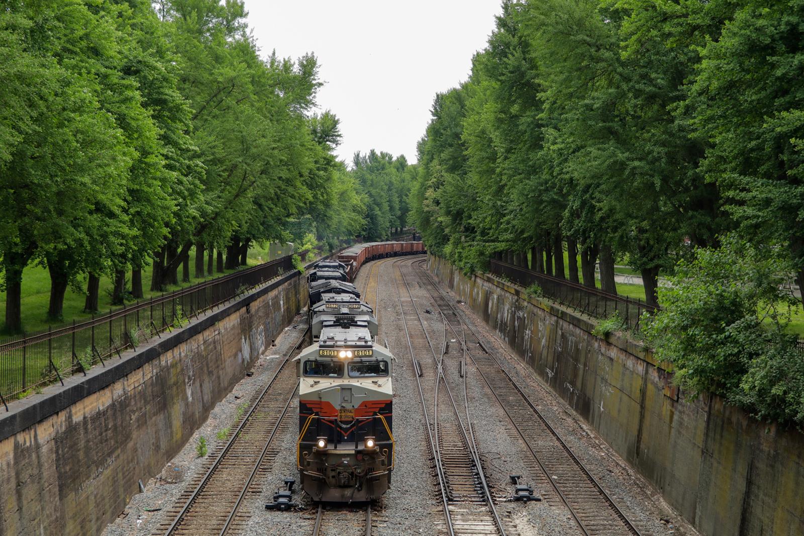 NS 8101 is a class GE ES44AC and  is pictured in Pittsburgh, Pennsylvania, USA.  This was taken along the NS Conemaugh Line on the Norfolk Southern. Photo Copyright: Casey Naton uploaded to Railroad Gallery on 11/15/2022. This photograph of NS 8101 was taken on Saturday, May 22, 2021. All Rights Reserved. 