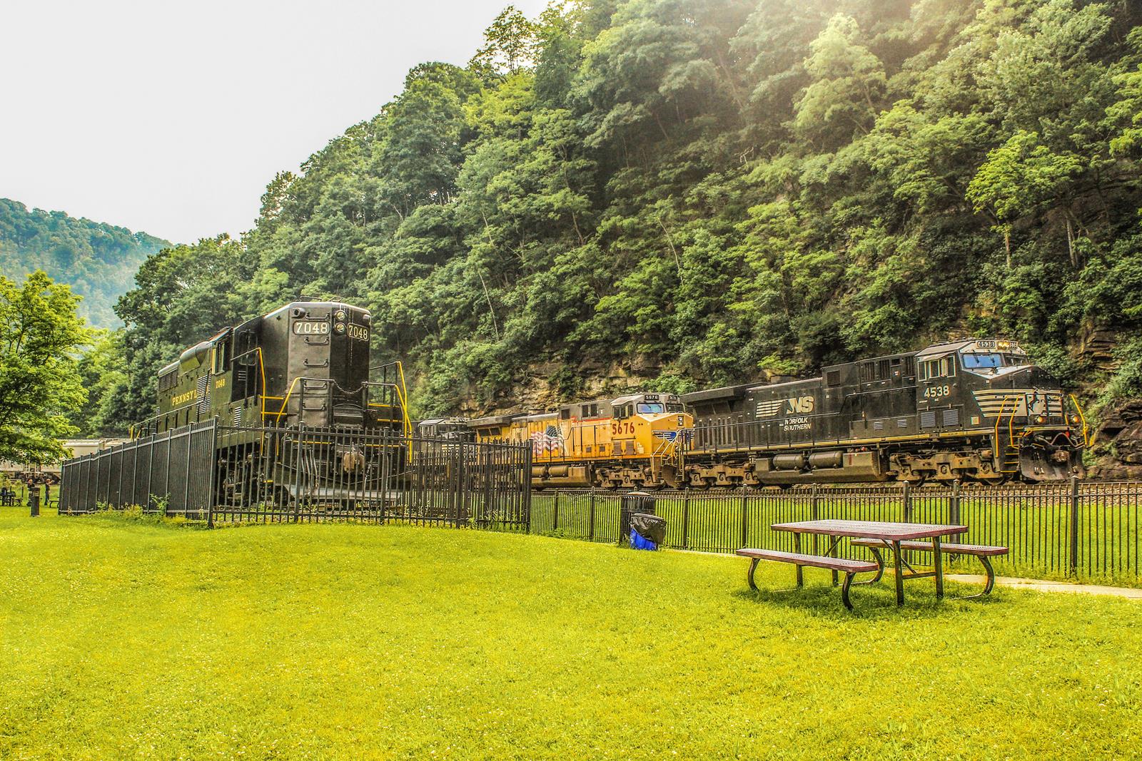 4538 is a class GE AC44C6M and  is pictured in Altoona , Pennsylvania, USA.  This was taken along the Pittsburgh Line on the Norfolk Southern. Photo Copyright: Austen Rhoads uploaded to Railroad Gallery on 11/15/2022. This photograph of 4538 was taken on Monday, June 13, 2022. All Rights Reserved. 