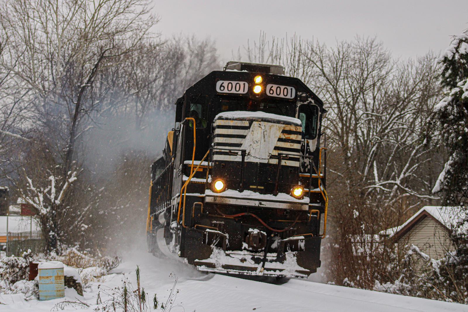 WAMX 6001 is a class SD60 and  is pictured in Poca, West Virginia, USA.  This was taken along the Kanawha District  on the Kanawha River Railroad. Photo Copyright: Austin  West uploaded to Railroad Gallery on 11/16/2022. This photograph of WAMX 6001 was taken on Friday, January 07, 2022. All Rights Reserved. 