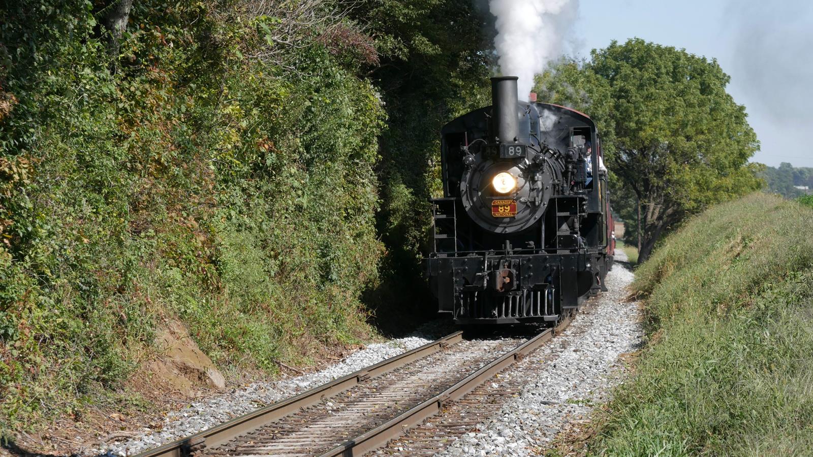 89 is a class 2-6-0 and  is pictured in Strasburg, Pennsylvania, United States.  This was taken along the Strasburg Rail Road on the Strasburg Rail Road. Photo Copyright: Sean McCaughey uploaded to Railroad Gallery on 11/16/2022. This photograph of 89 was taken on Sunday, October 09, 2022. All Rights Reserved. 