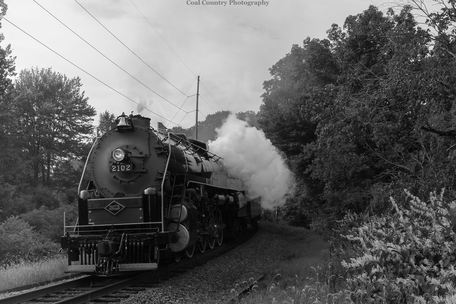 RBMN 2102 is a class T-1 and  is pictured in Drehersville, Pennsylvania, USA.  This was taken along the Reading division  on the Reading Blue Mountain and Northern Railroad. Photo Copyright: Jake Nalaschi uploaded to Railroad Gallery on 11/16/2022. This photograph of RBMN 2102 was taken on Saturday, September 03, 2022. All Rights Reserved. 