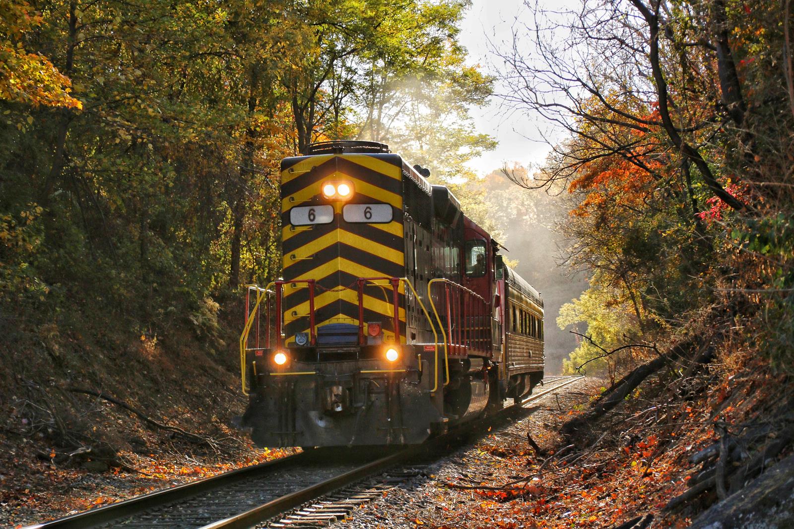 BB 6 is a class SD40-2 and  is pictured in Jarmans Gap, Virginia, USA.  This was taken along the Buckingham Branch  on the Buckingham Branch Railroad. Photo Copyright: Johnny Moore uploaded to Railroad Gallery on 11/17/2022. This photograph of BB 6 was taken on Friday, October 28, 2022. All Rights Reserved. 