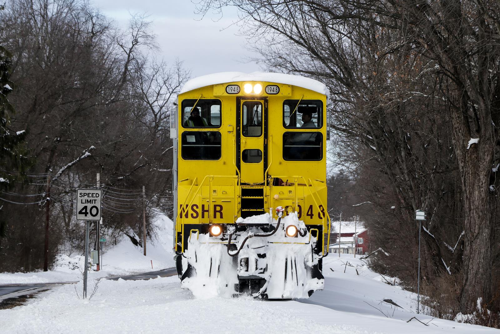 NSHR 1948 is a class EMD SW1500 and  is pictured in Lewisburg, Pennsylvania, USA.  This was taken along the Union County Industrial Railroad on the North Shore Railroad. Photo Copyright: Casey Naton uploaded to Railroad Gallery on 11/17/2022. This photograph of NSHR 1948 was taken on Friday, December 18, 2020. All Rights Reserved. 