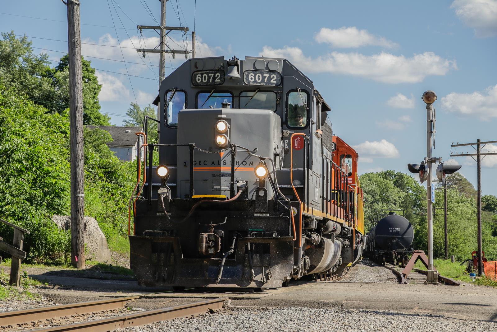 WCOR 6072 is a class EMD SD40-3 and  is pictured in Bradford, Pennsylvania, USA.  This was taken along the BPRR Main Line Sub on the Buffalo and Pittsburgh Railroad. Photo Copyright: Casey Naton uploaded to Railroad Gallery on 11/22/2022. This photograph of WCOR 6072 was taken on Friday, June 17, 2022. All Rights Reserved. 