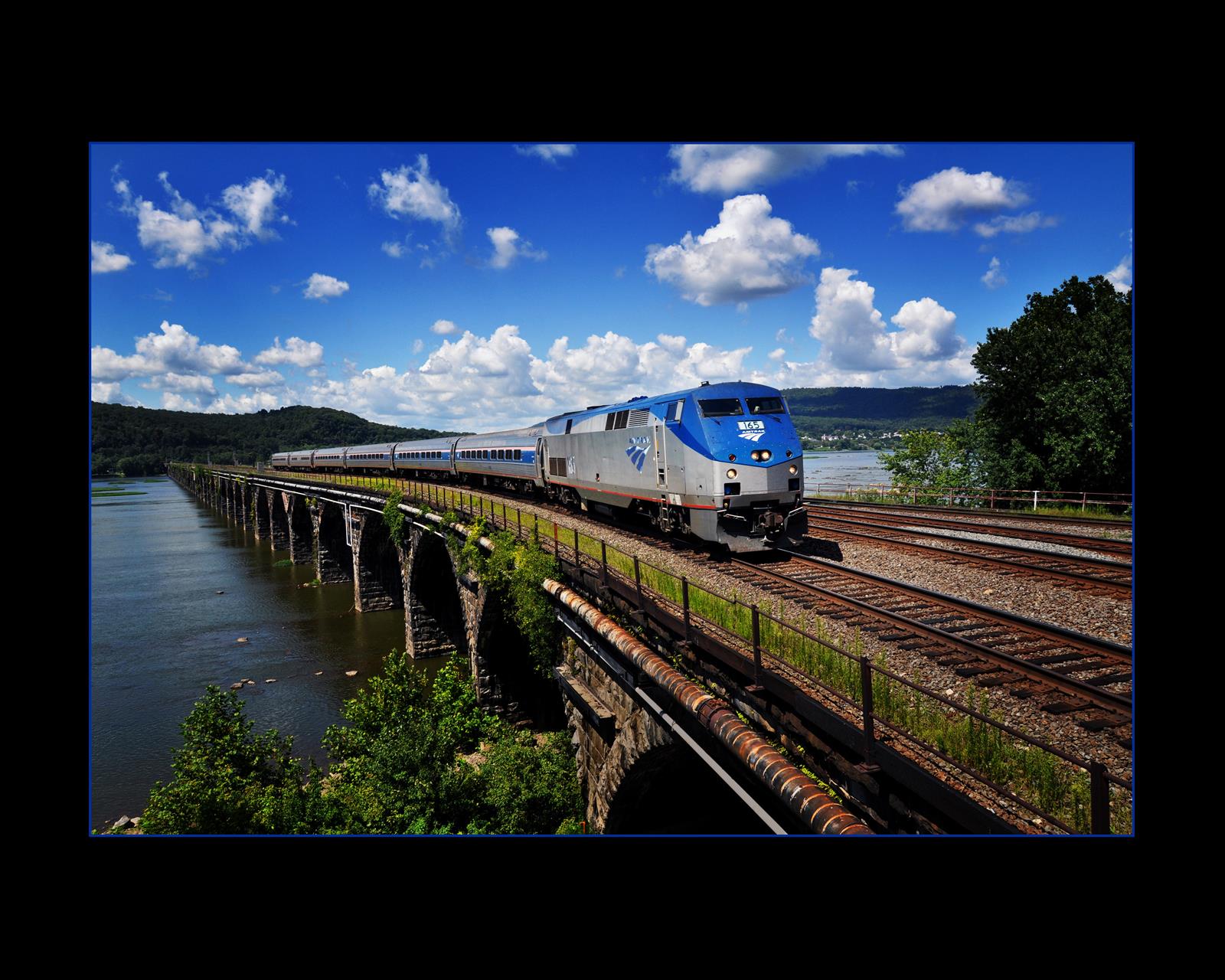 #165 is a class GE P42DC and  is pictured in Marysville, Pennsylvania, United States.  This was taken along the Harrisburg on the Amtrak. Photo Copyright: Robert Howard uploaded to Railroad Gallery on 11/23/2022. This photograph of #165 was taken on Wednesday, November 23, 2022. All Rights Reserved. 