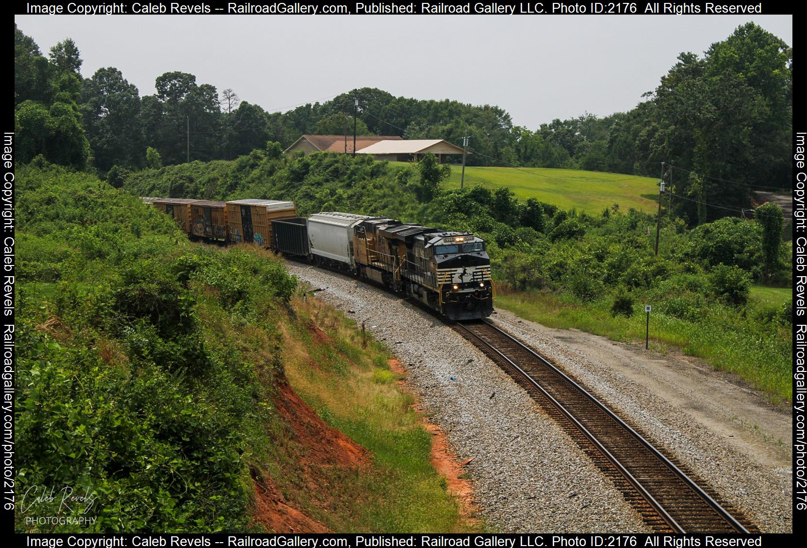 NS 4566 is a class GE AC44C6M and  is pictured in Norris, South Carolina, USA.  This was taken along the Norfolk Southern Greenville District  on the Norfolk Southern. Photo Copyright: Caleb Revels uploaded to Railroad Gallery on 06/30/2023. This photograph of NS 4566 was taken on Thursday, June 29, 2023. All Rights Reserved. 