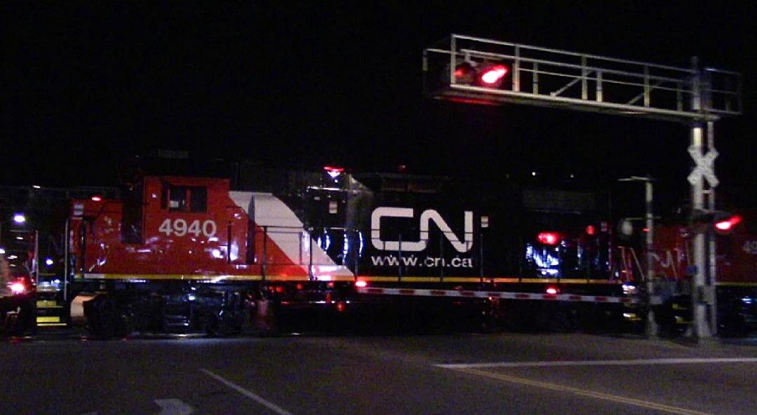 CN 4940 is a class EMD GP38N and  is pictured in Centralia, Illinois, USA.  This was taken along the CN Centralia subdivision on the Canadian National Railway. Photo Copyright: Blaise Lambert uploaded to Railroad Gallery on 07/17/2023. This photograph of CN 4940 was taken on Tuesday, July 04, 2023. All Rights Reserved. 