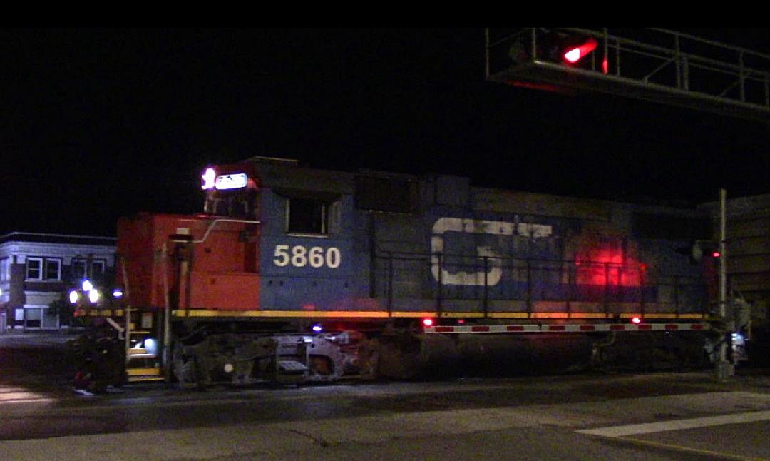 GTW 5860 is a class EMD GP38-2 and  is pictured in Centralia, Illinois, USA.  This was taken along the BNSF Beardstown subdivision on the Grand Trunk. Photo Copyright: Blaise Lambert uploaded to Railroad Gallery on 08/19/2023. This photograph of GTW 5860 was taken on Sunday, August 13, 2023. All Rights Reserved. 