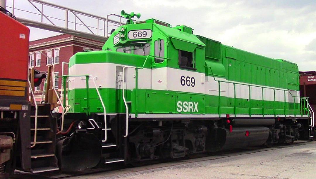 SSRX 669 is a class EMD GP15-1 and  is pictured in Centralia, Illinois, USA.  This was taken along the BNSF Beardstown subdivision on the Southwestern energy supplies. Photo Copyright: Blaise Lambert uploaded to Railroad Gallery on 09/06/2023. This photograph of SSRX 669 was taken on Thursday, August 17, 2023. All Rights Reserved. 