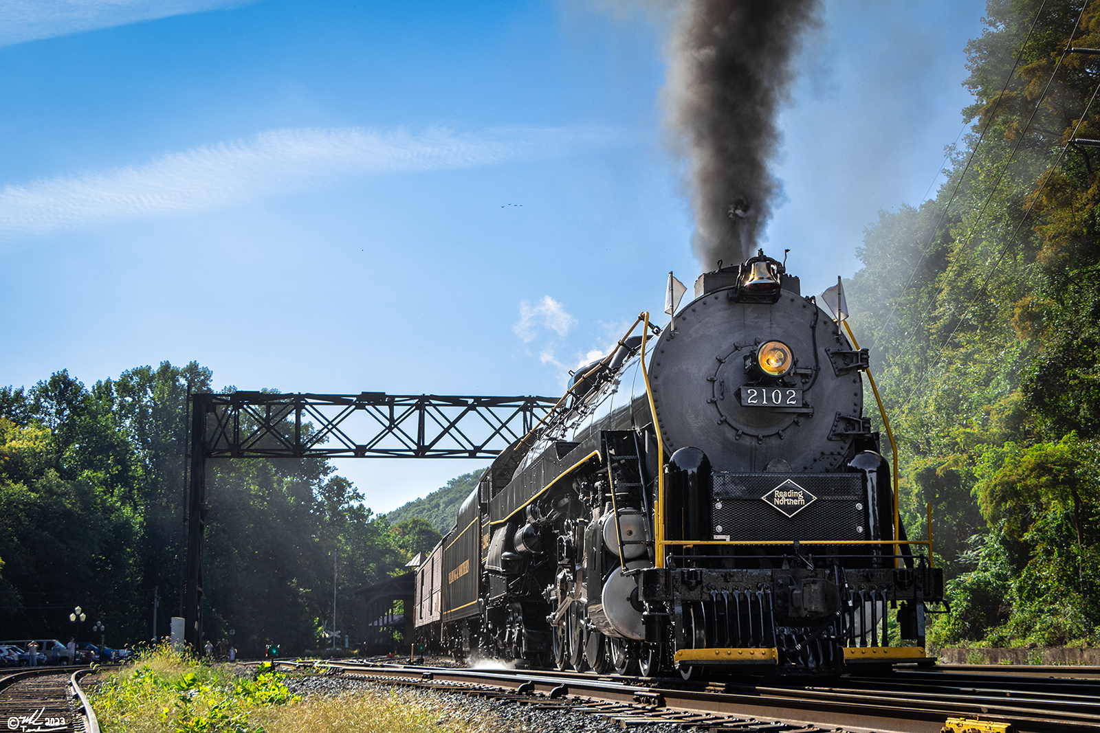 RDG 2102 is a class T-1 and  is pictured in Port Clinton, Pennsylvania, USA.  This was taken along the Port Clinton on the Reading Company. Photo Copyright: Mark Turkovich uploaded to Railroad Gallery on 09/09/2023. This photograph of RDG 2102 was taken on Saturday, September 02, 2023. All Rights Reserved. 