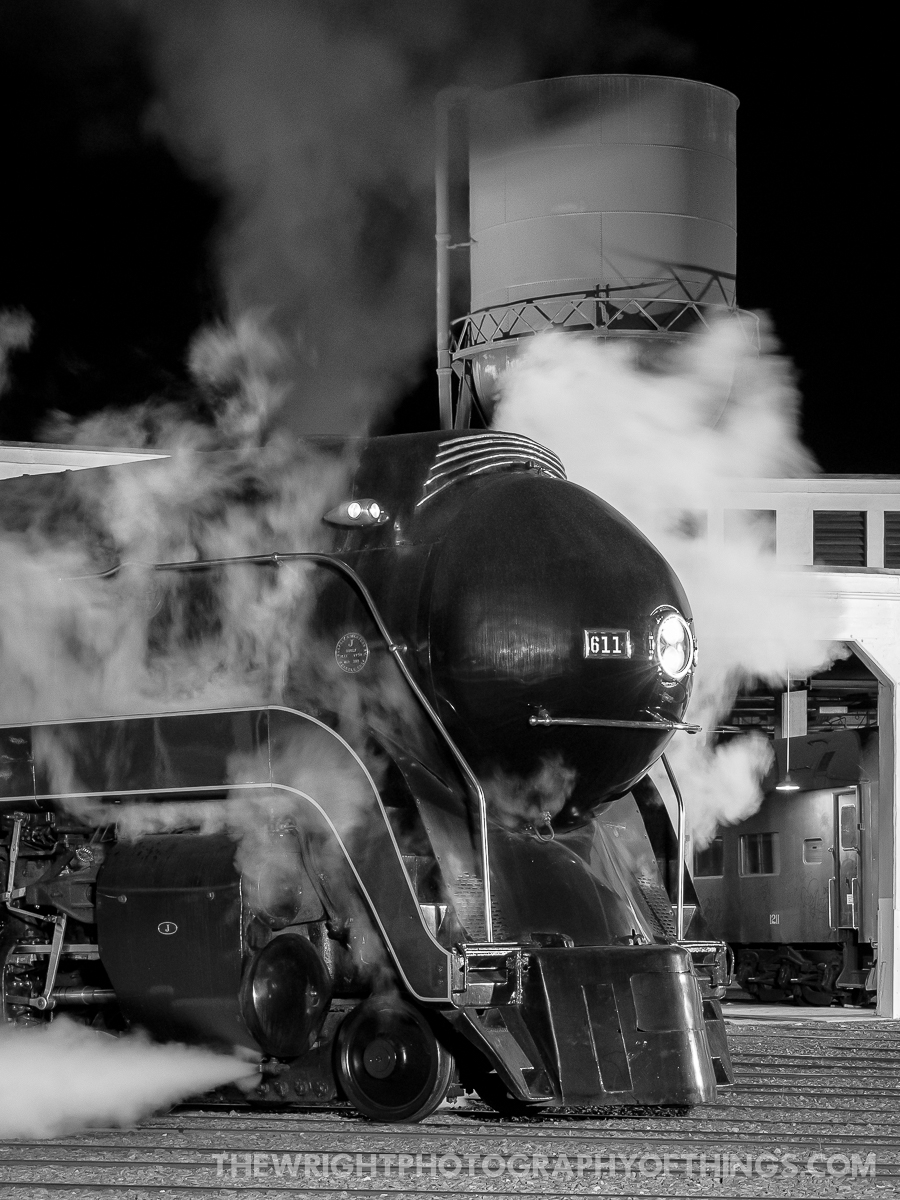 NW 611 is a class Steam 4-8-4 and  is pictured in Spencer, NC, United States.  This was taken along the North Carolina Transportation Museum on the Norfolk and Western Railway. Photo Copyright: Jon Wright uploaded to Railroad Gallery on 11/24/2022. This photograph of NW 611 was taken on Sunday, September 20, 2020. All Rights Reserved. 