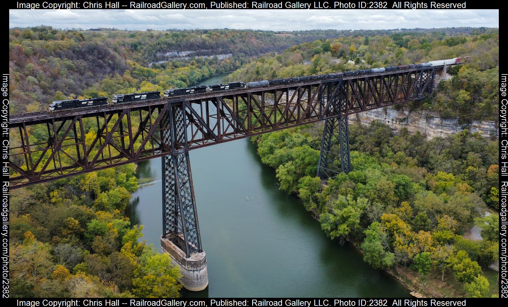 NS 4581 is a class GE AC44C6M and  is pictured in Wilmore, Kentucky, United States.  This was taken along the CNO&TP on the Norfolk Southern. Photo Copyright: Chris Hall uploaded to Railroad Gallery on 10/15/2023. This photograph of NS 4581 was taken on Sunday, October 15, 2023. All Rights Reserved. 