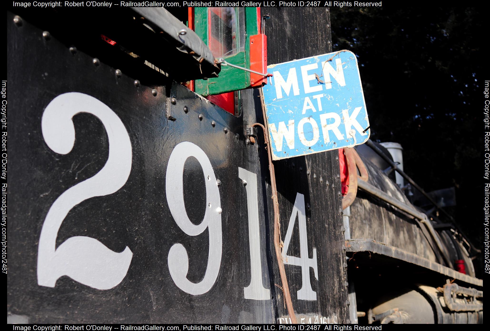 2914 is a class TW-8 4-8-0 twelve wheeler and  is pictured in Bakersfield, California, United States.  This was taken along the Static on the Southern Pacific . Photo Copyright: Robert O'Donley uploaded to Railroad Gallery on 11/23/2023. This photograph of 2914 was taken on Wednesday, November 22, 2023. All Rights Reserved. 