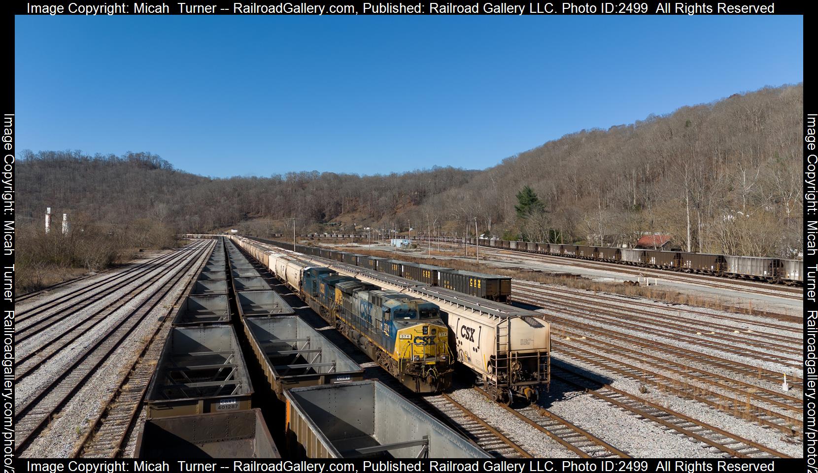 G740-20 is a class GE AC4400CW and  is pictured in Loyall, Ky, Kentucky, USA.  This was taken along the Cumberland Valley Subdivision on the CSX Transportation. Photo Copyright: Micah  Turner uploaded to Railroad Gallery on 11/26/2023. This photograph of G740-20 was taken on Thursday, November 23, 2023. All Rights Reserved. 