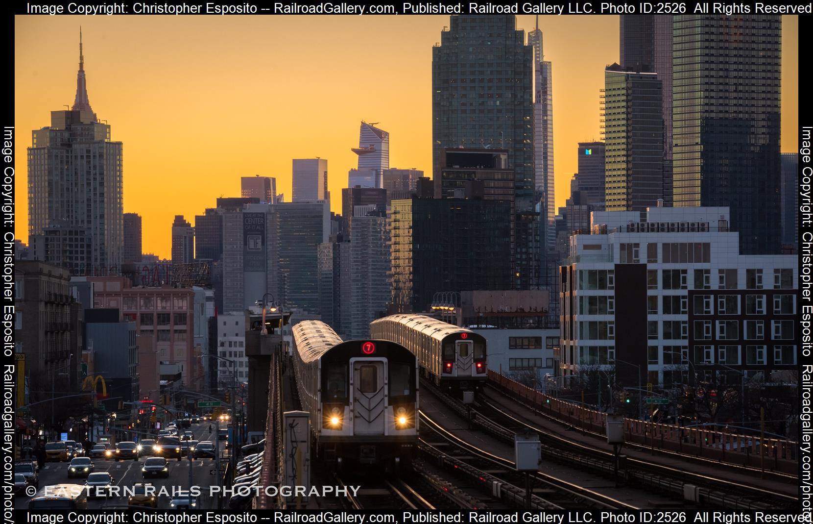 IRT is a class R188 and  is pictured in Queens, New York, USA.  This was taken along the IRT Flushing Line on the NYC Subway. Photo Copyright: Christopher Esposito uploaded to Railroad Gallery on 11/29/2023. This photograph of IRT was taken on Thursday, March 16, 2023. All Rights Reserved. 