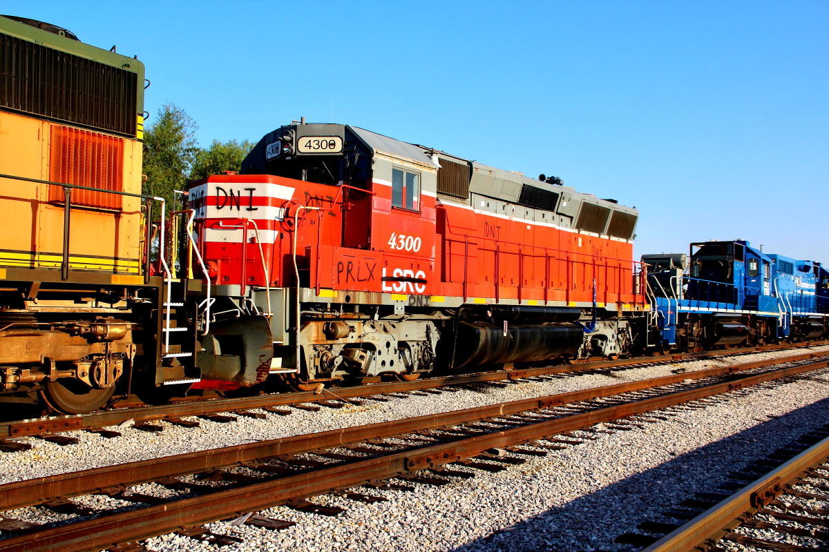 PRLX 4300 is a class GP40X and  is pictured in Mayfield, Kentucky, USA.  This was taken along the Progressive Rail. Photo Copyright: Rick Doughty uploaded to Railroad Gallery on 11/30/2023. This photograph of PRLX 4300 was taken on Monday, September 07, 2020. All Rights Reserved. 