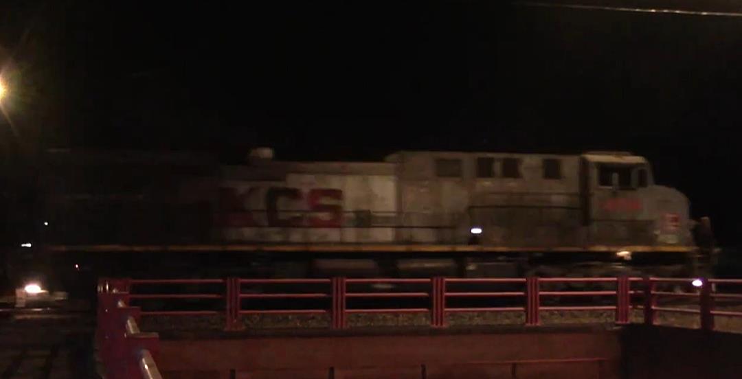 KCSM 4514 is a class GE AC4400CW and  is pictured in Centralia, Illinois, USA.  This was taken along the CN Centralia subdivision on the Kansas City Southern Railway. Photo Copyright: Blaise Lambert uploaded to Railroad Gallery on 12/01/2023. This photograph of KCSM 4514 was taken on Friday, October 20, 2023. All Rights Reserved. 