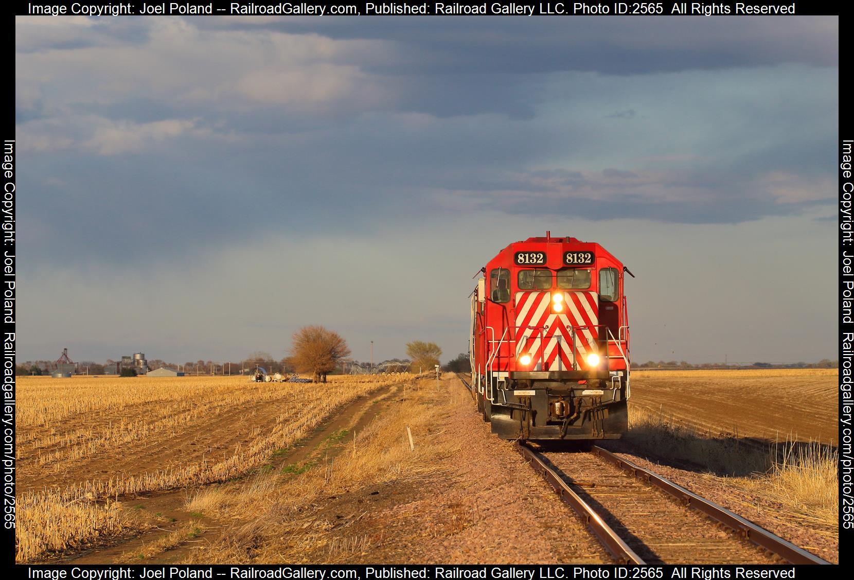 NCRC 8132 is a class SD40-2 and  is pictured in Polk, Nebraska, USA.  This was taken along the Stromsburg Sub on the Nebraska Central Railroad. Photo Copyright: Joel Poland uploaded to Railroad Gallery on 12/03/2023. This photograph of NCRC 8132 was taken on Thursday, April 20, 2023. All Rights Reserved. 